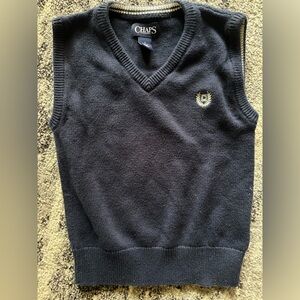 Boys Chaps V-Neck Navy Sweater Vest size 5 size small